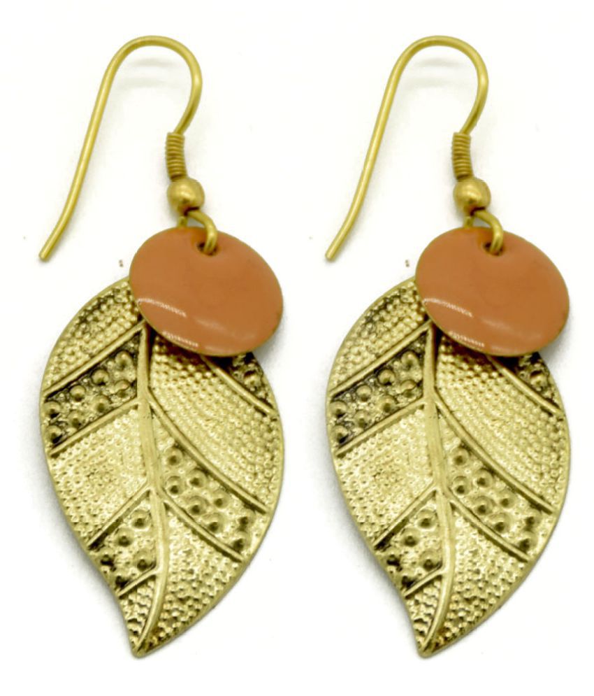Leaves Earrings-Gold - Buy Leaves Earrings-Gold Online at Best Prices ...