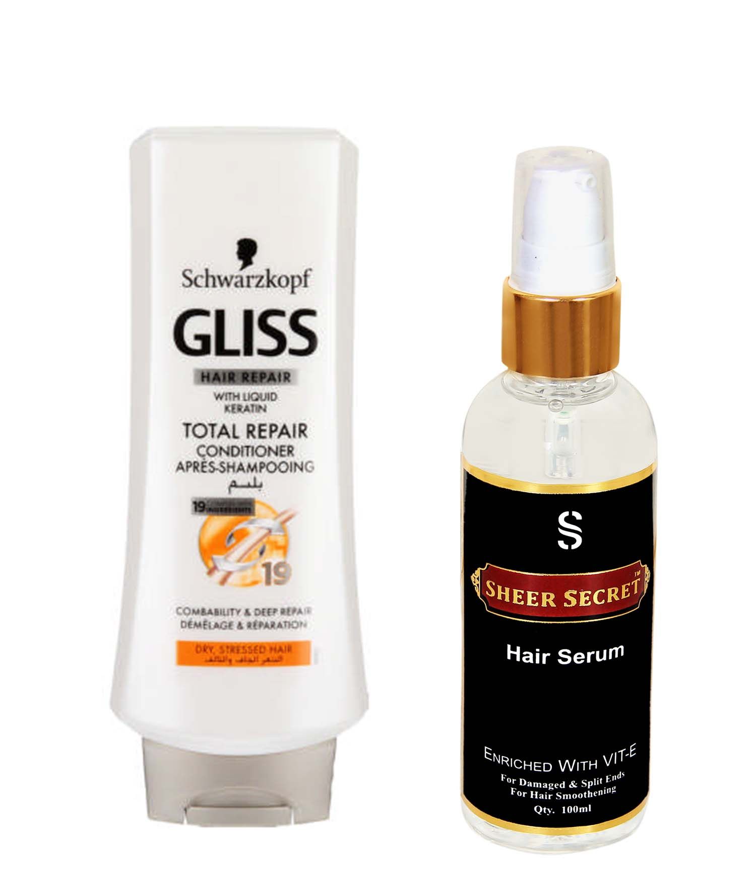 SCHWARZKOPF SHEER SECRET HAIR SERUM Leave In Conditioner 300 ml Buy