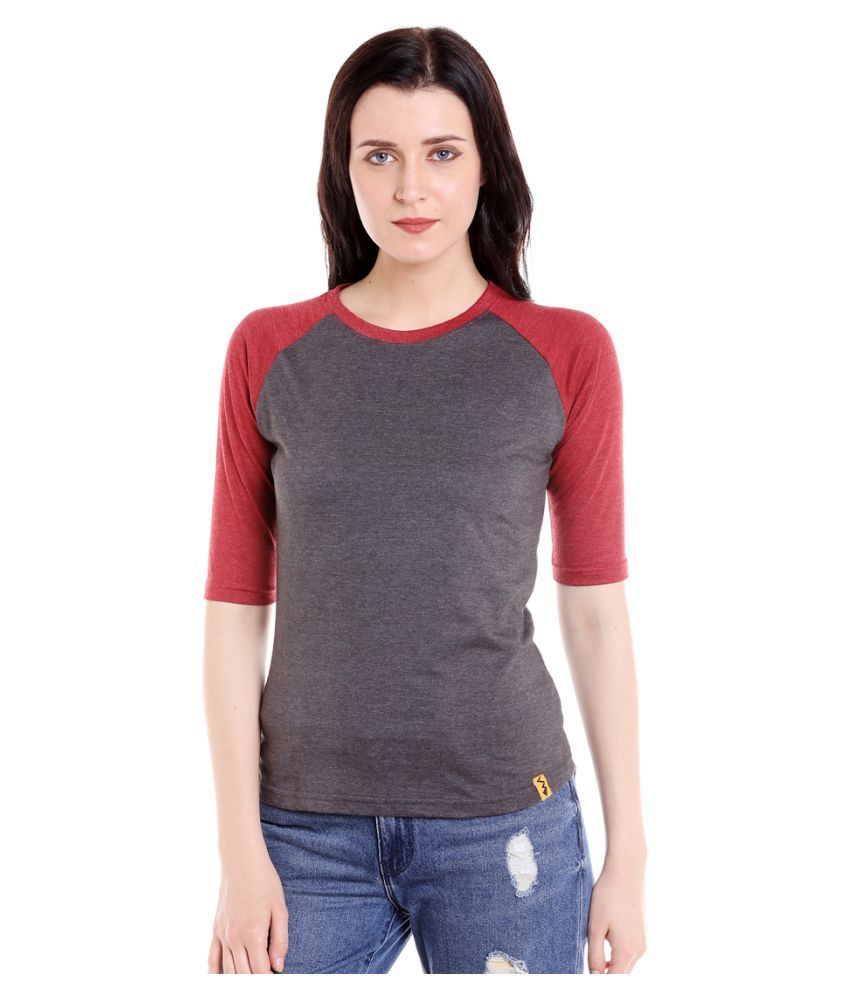     			Campus Sutra Cotton Regular Tops - Maroon