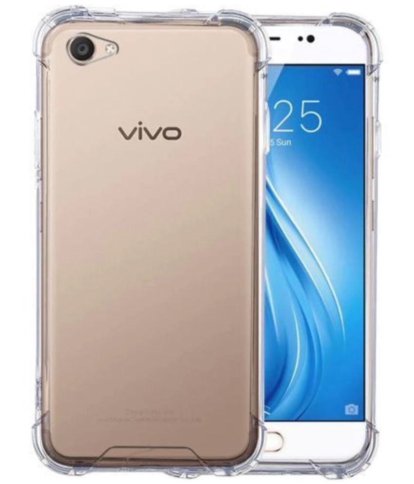 Vivo V5 Plus Plain Cases Pikway Transparent Plain Back Covers