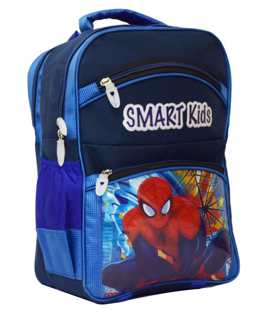 Tinytot Designer Spiderman School  Bag  for Boys Blue Buy 