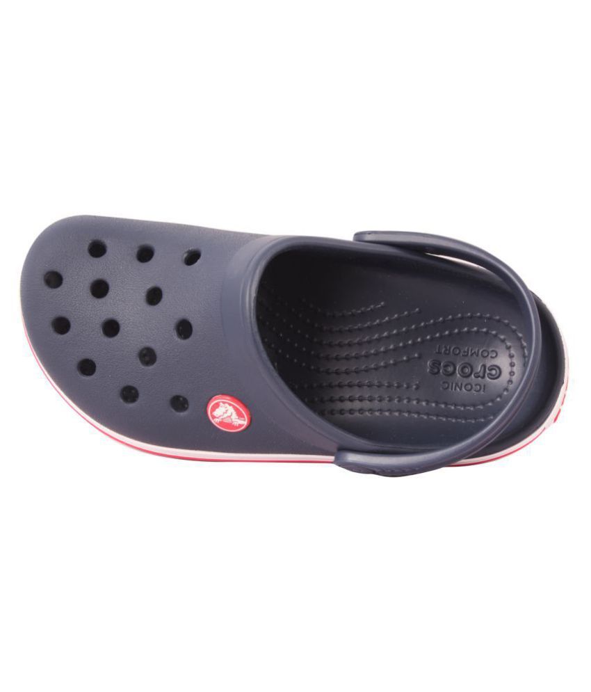 crocs navy blue clogs