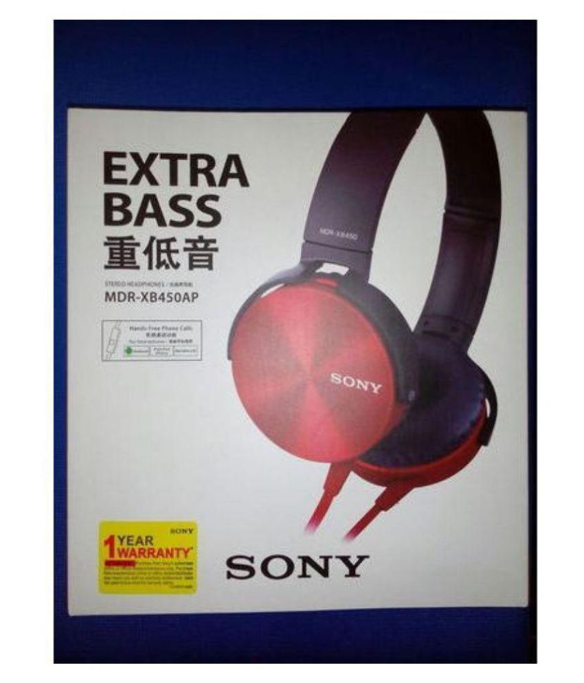 sony mdr xb450ap original