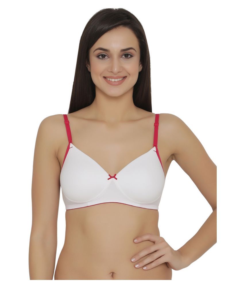     			Clovia Cotton T-Shirt Bra - White