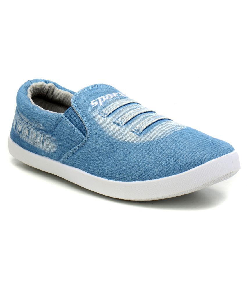 blue casual shoe