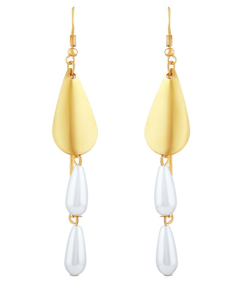     			Asmitta Pretty Gold Plated Drop Earring For Women