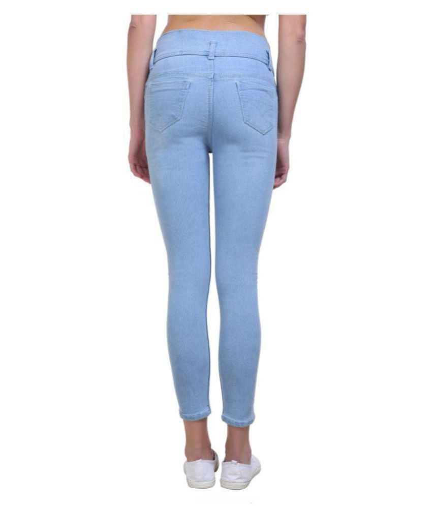 Buy Essence Poly Cotton Jeans - Blue Online at Best Prices in India - Snapdeal