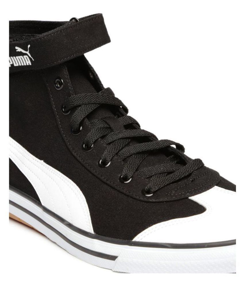 puma unisex black casual shoes
