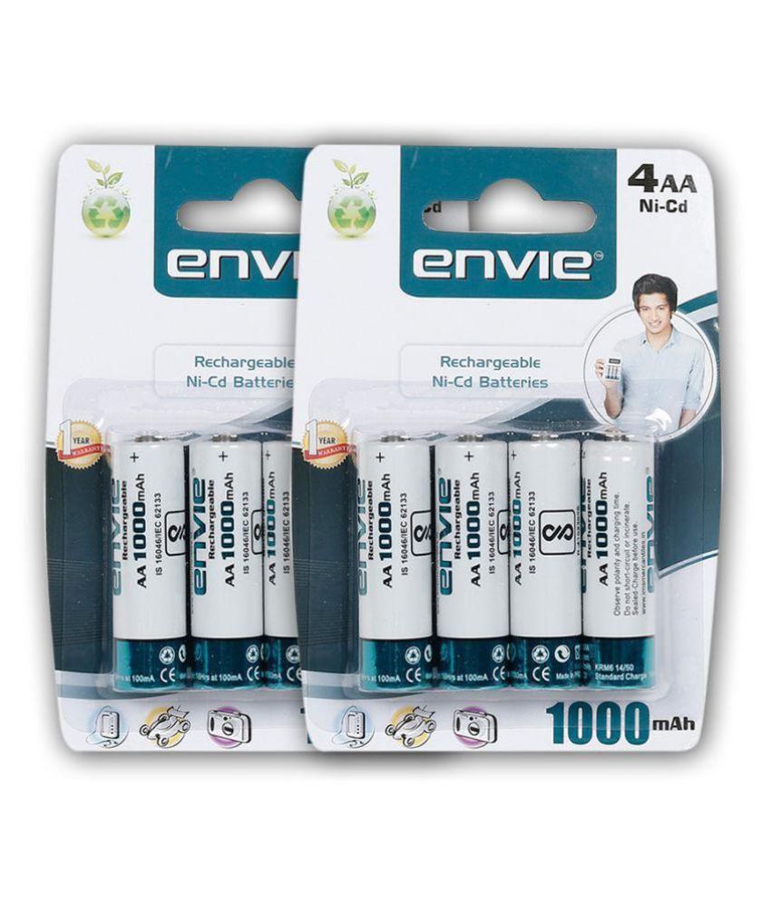     			Envie 1000 mAh Rechargeable Battery 8