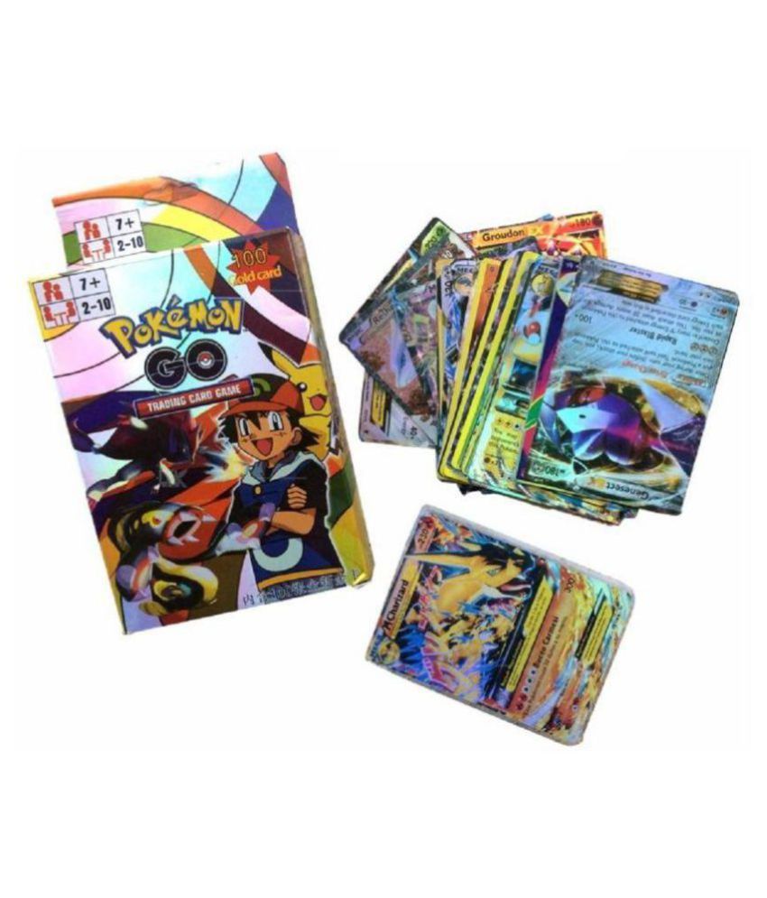 Assemble Pokemon Go Trading Gold Cards Game Pack Of 100 Multicolor Buy Assemble Pokemon Go Trading Gold Cards Game Pack Of 100 Multicolor Online At Low Price Snapdeal