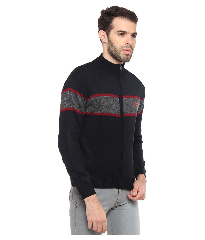 black high neck sweater mens