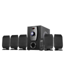 Intex 650 5.1 Channel compatible with USB/FM/BT/AUX/DVD 2.0 Speakers - Black