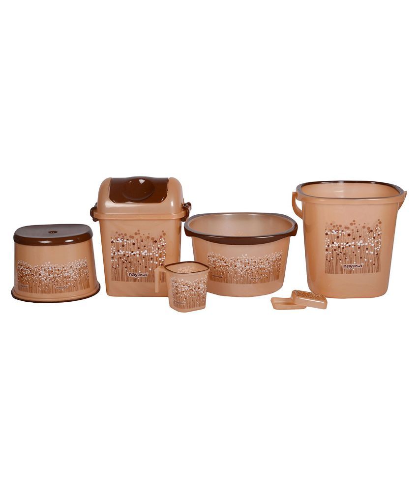 Nayasa Plastic Bathroom Bucket Set Nayasa Plastic Bathroom Bucket Set