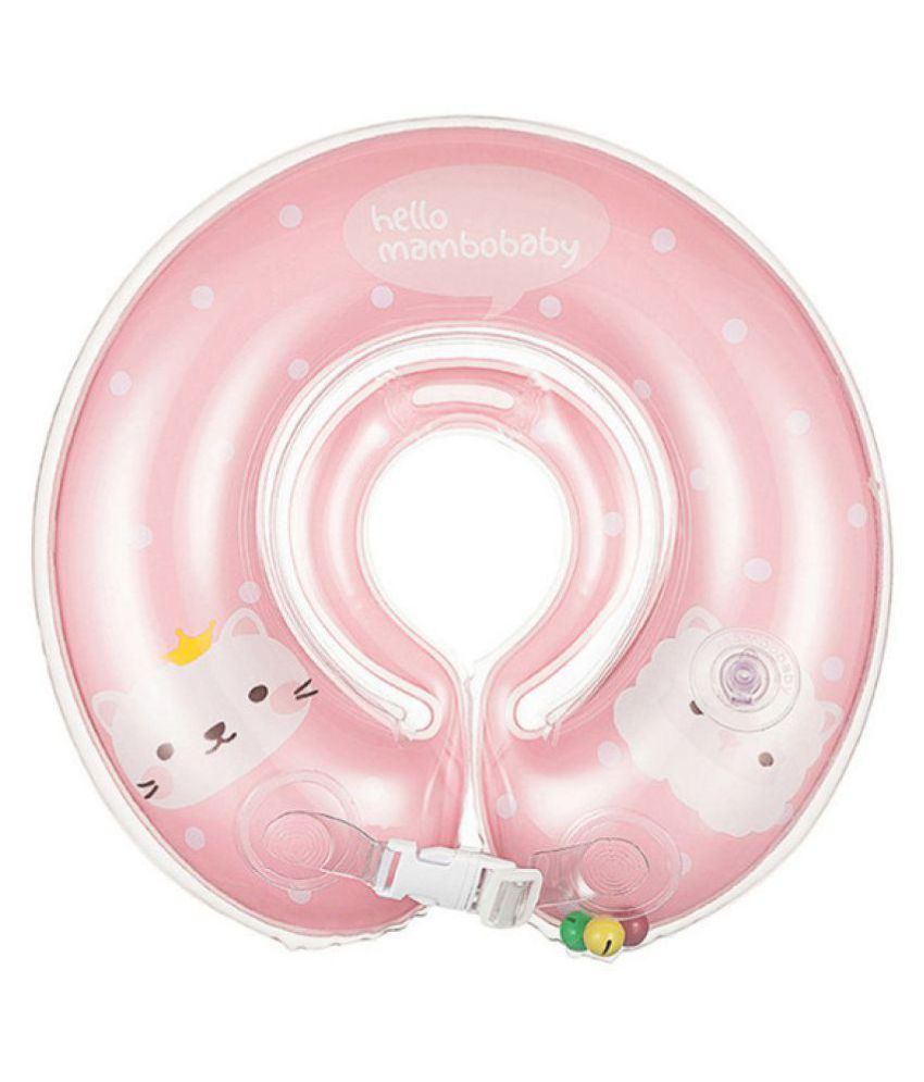 Futaba Inflatable Baby Neck Float Safety Swimming Ring - Pink - Medium