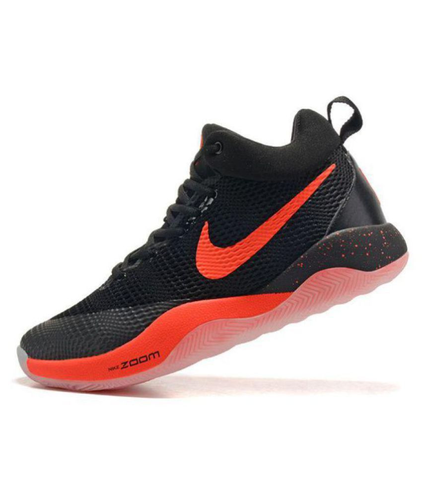 zoom rev black basketball shoes