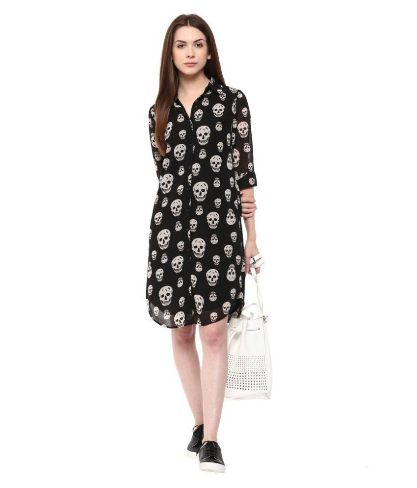 georgette black shirt