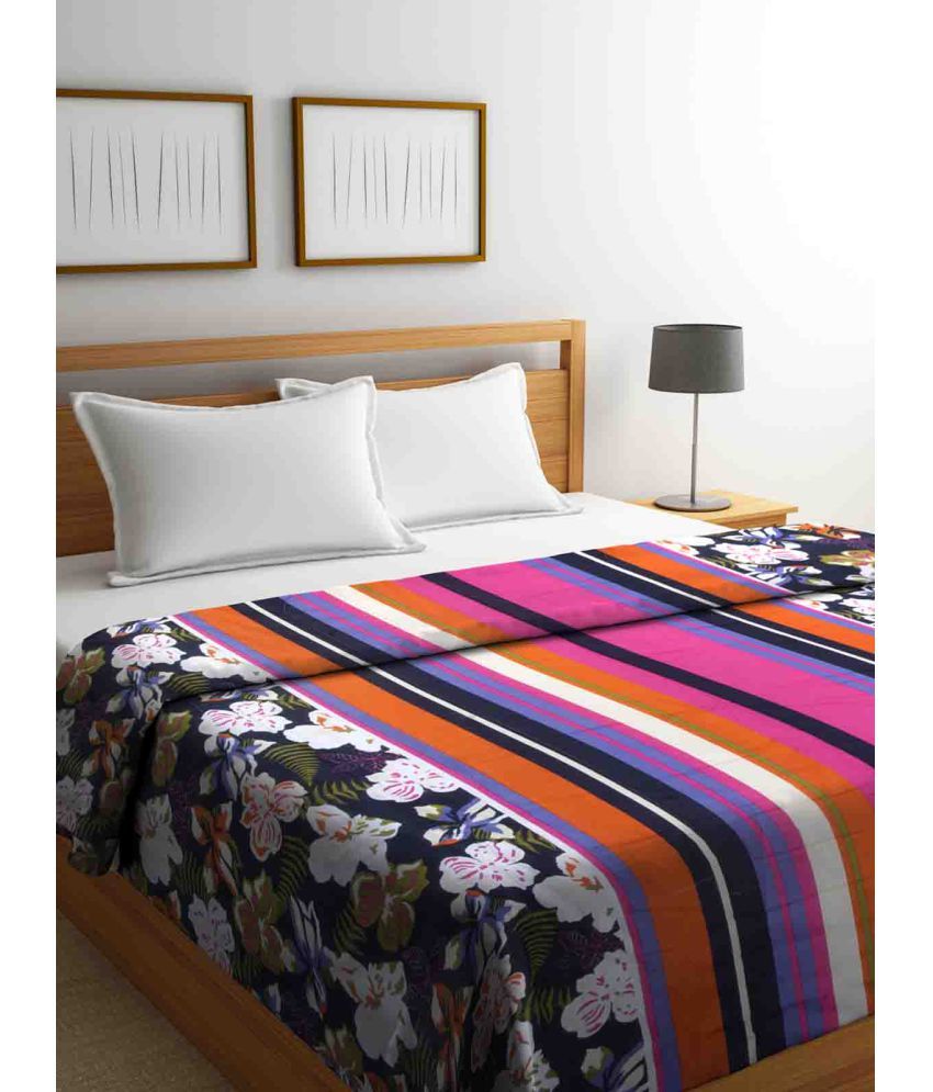 Mafatlal Double Cotton Floral Multi Comforter - Buy Mafatlal Double ...