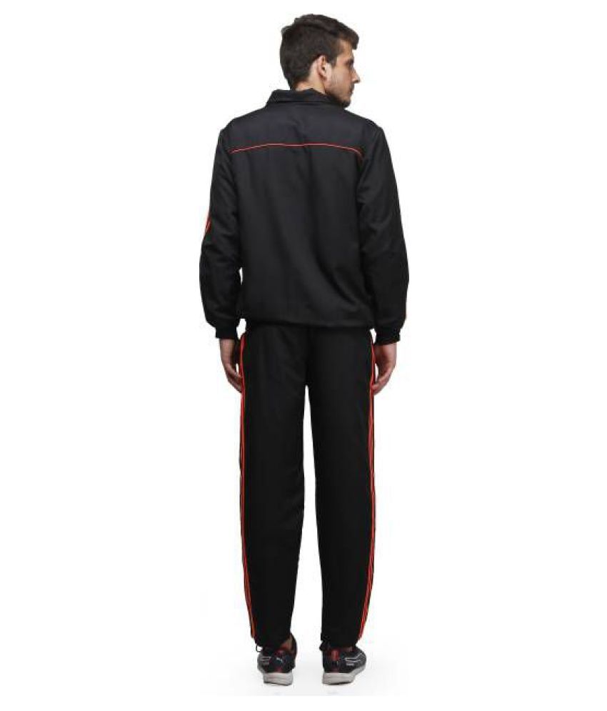 orange tech fleece tracksuit