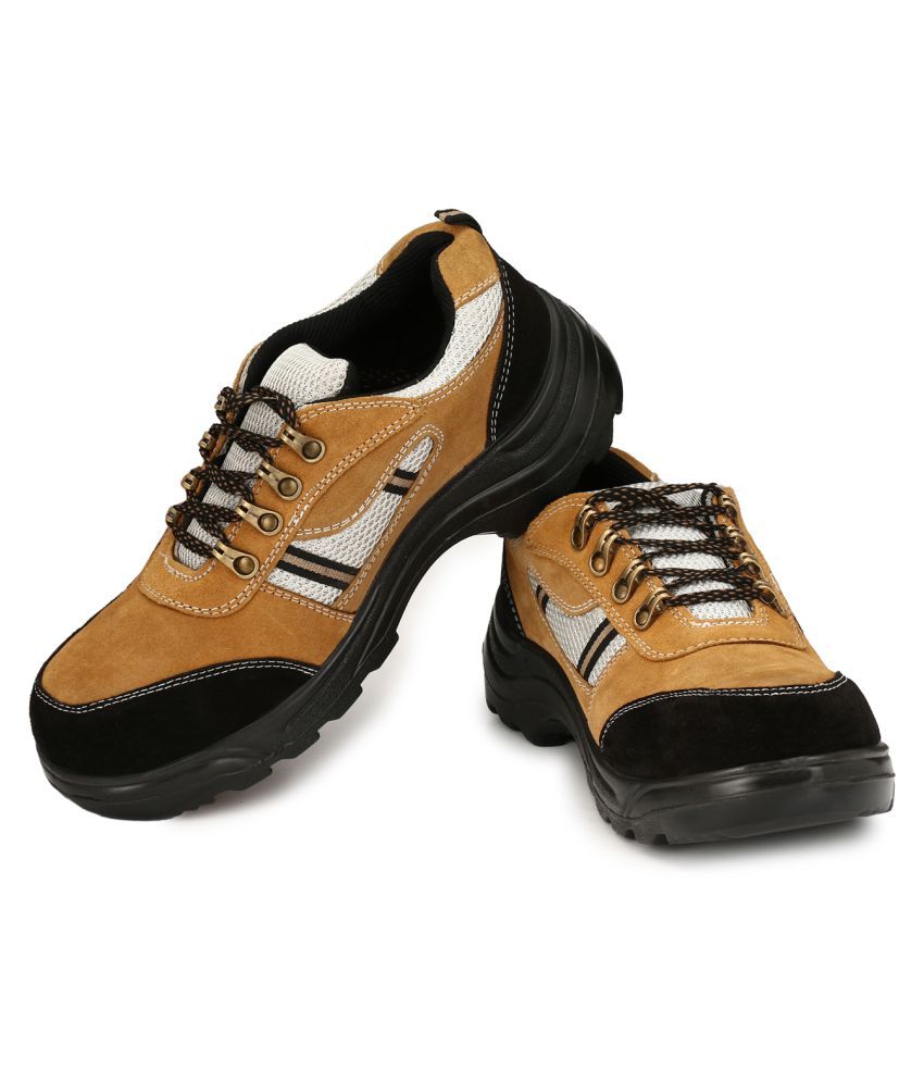 Anni international Steel Toe Safety Casual Shoe(Tan