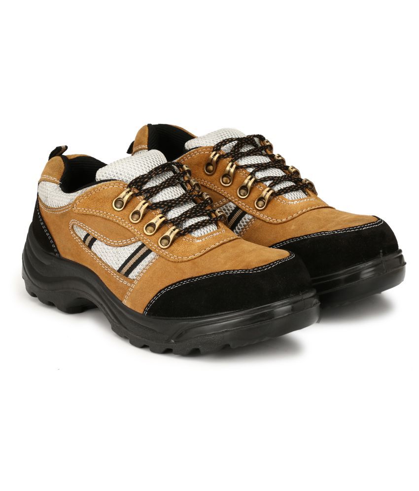 Anni international Steel Toe Safety Casual Shoe(Tan