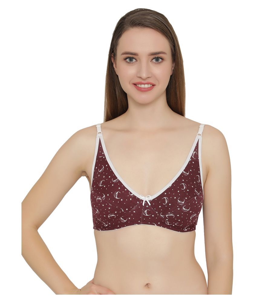     			Clovia Cotton Shaping Bra - Maroon