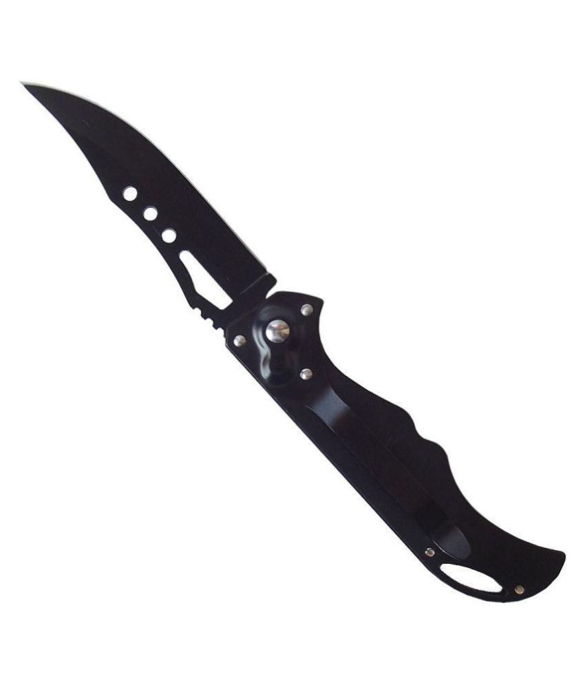 Prijam Knife Rampuri Switchblade Button Open Stainless Steel Pocket Knife 11 Cm Buy Online At Best Price On Snapdeal