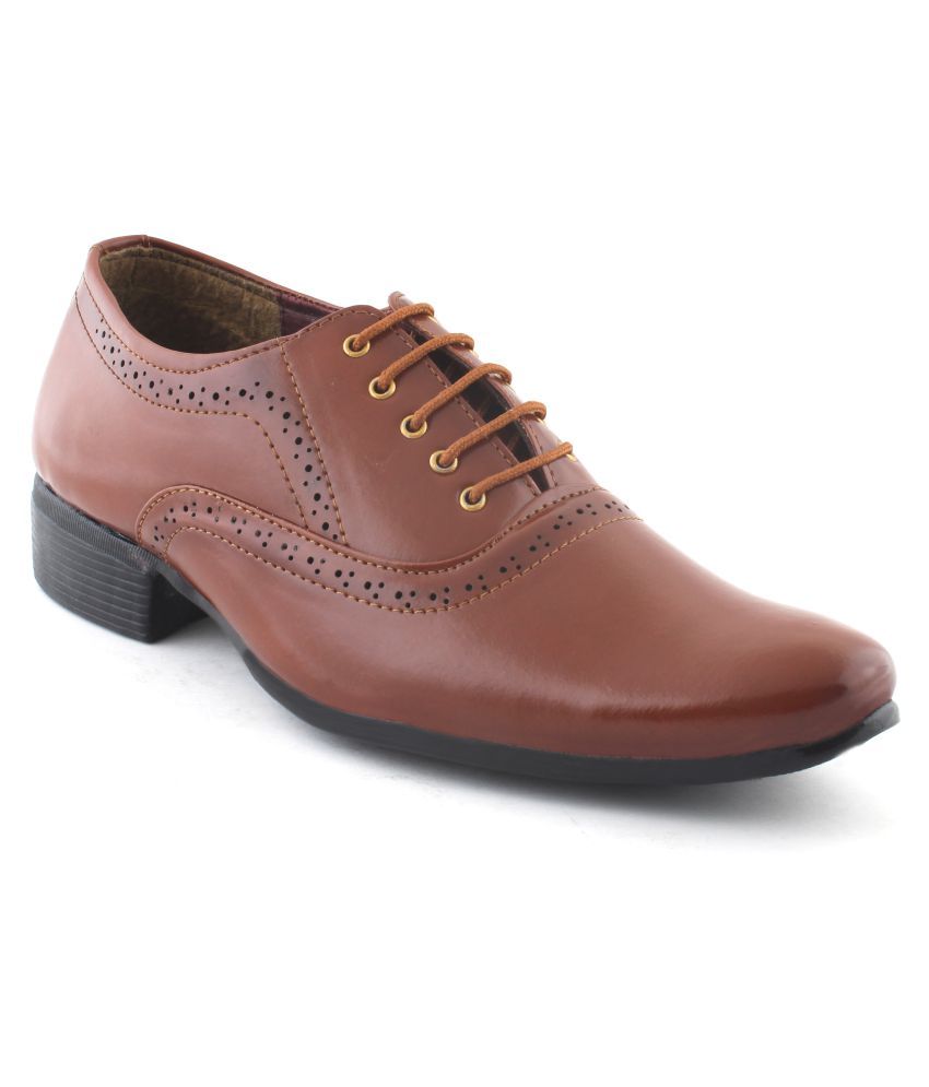 justin reece brown and navy brogue