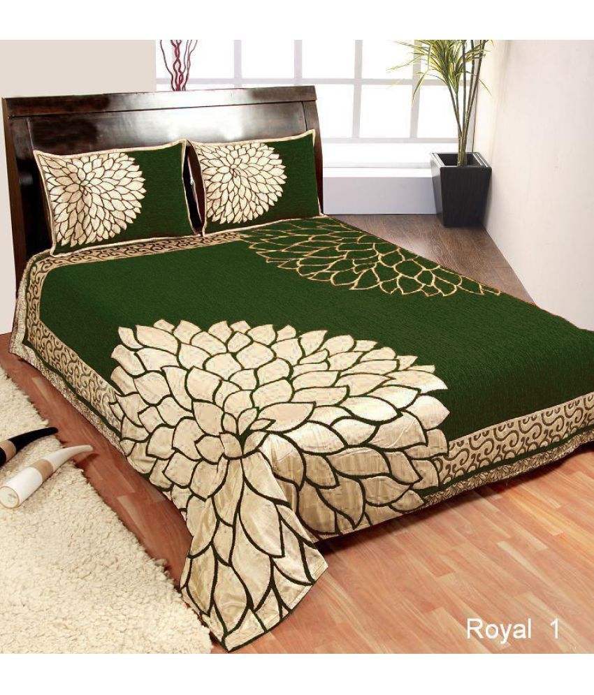 D'DECOR. Velvet Double Bedsheet with 2 Pillow Covers Buy D'DECOR