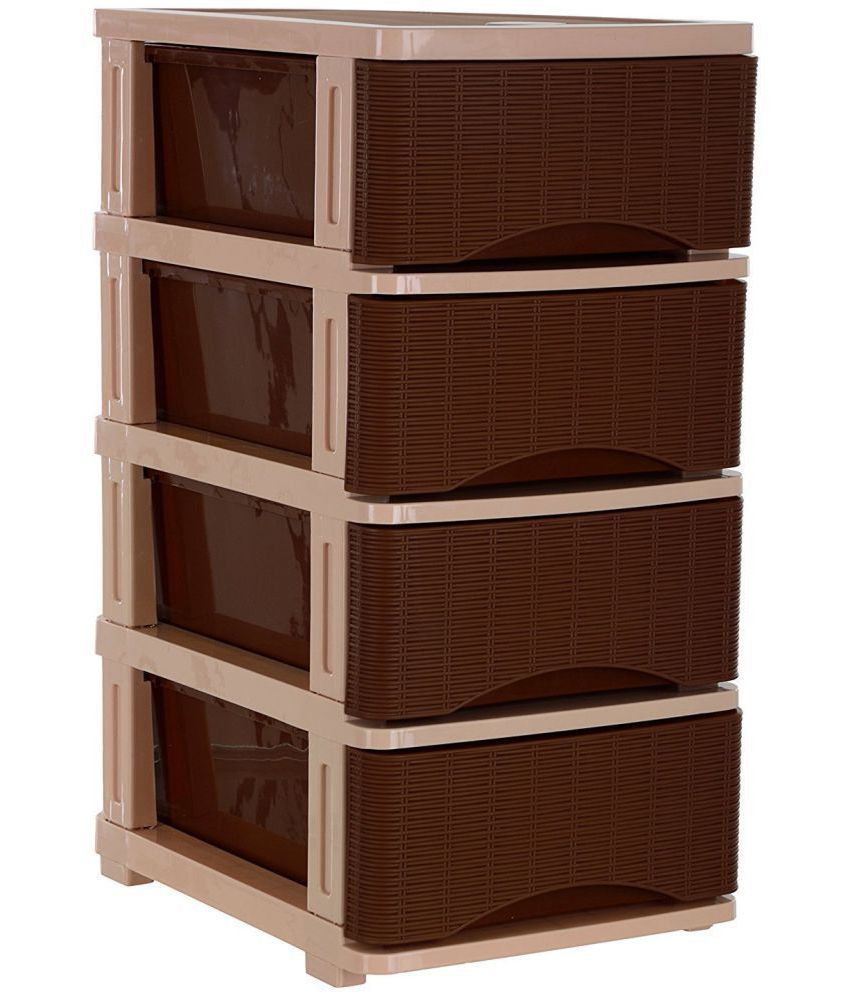 Brown Plastic Drawers, Brown Drawers Containers Cosmetic