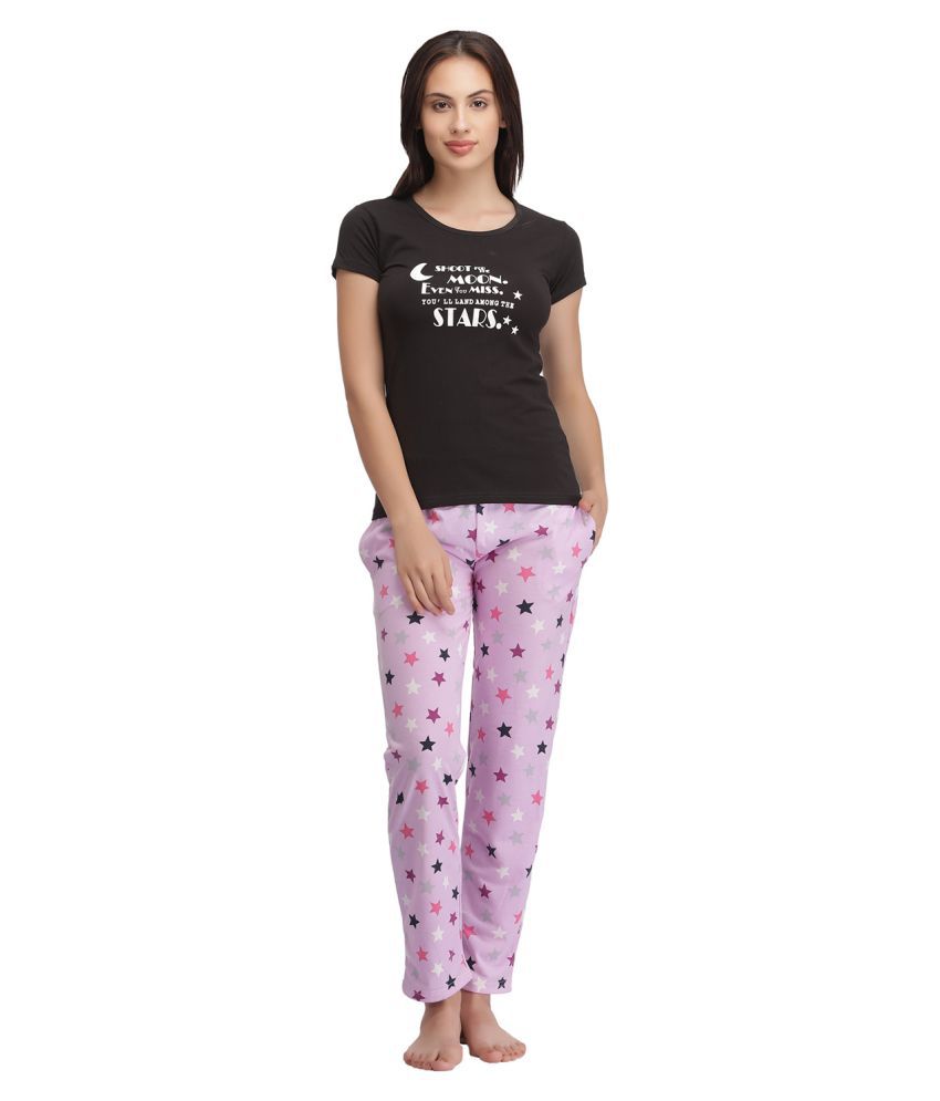     			Clovia Cotton Pajamas - Multi Color