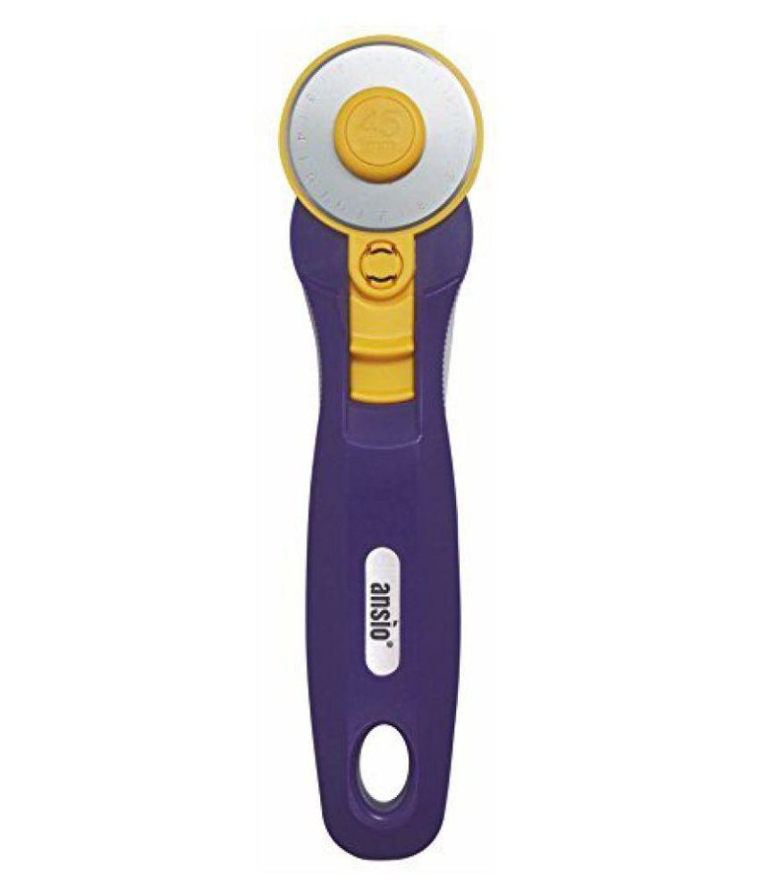    			Rotary Cutter - 45mm | Royal Purple | Premium Stainless Steel Sharp Blade | Perfect for Quilting, Craft, Tailoring