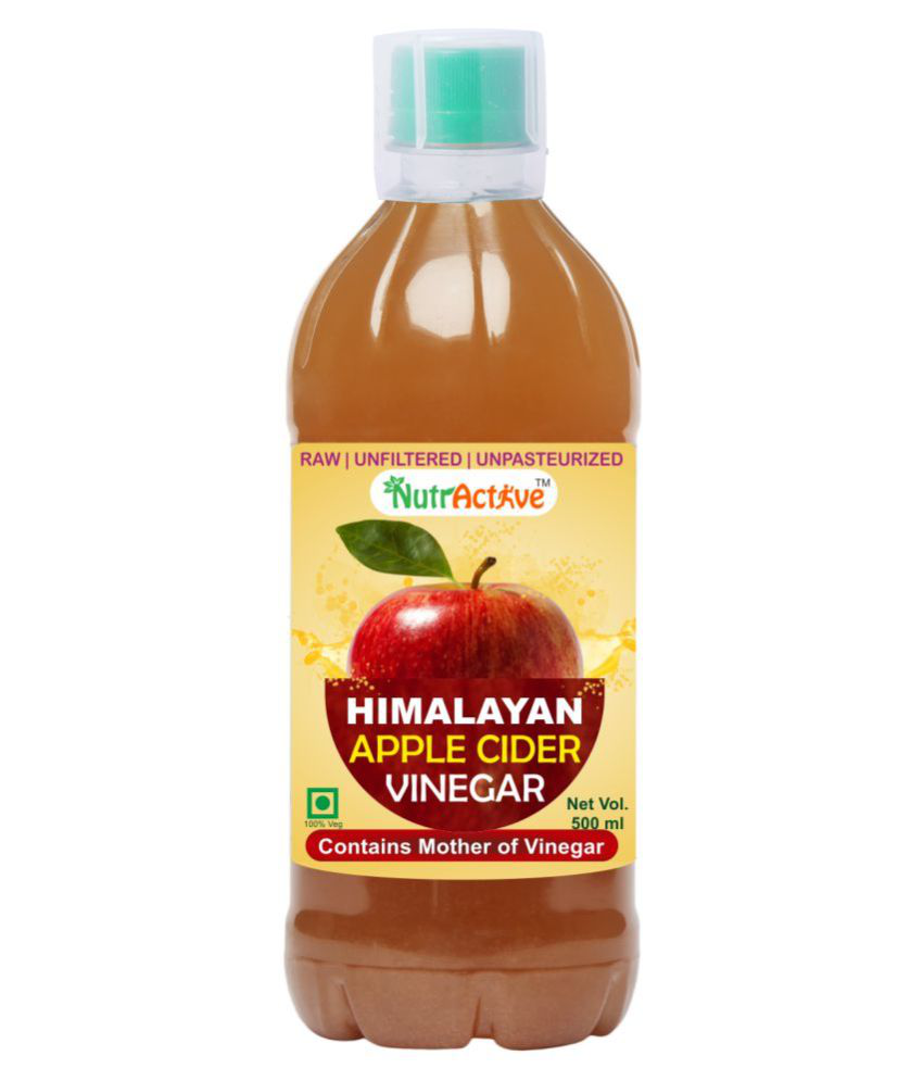 NutrActive Himalayan Apple Cider Vinegar with Mother, 500 ml Unflavoured Single Pack