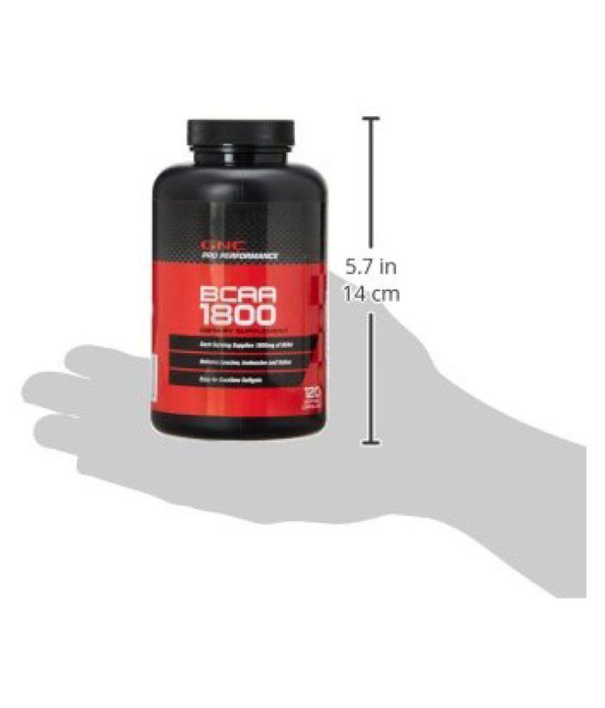 GNC BCAA 1800 Softgel capsules 120 no.s Buy GNC BCAA 1800 Softgel capsules 120 no.s at Best