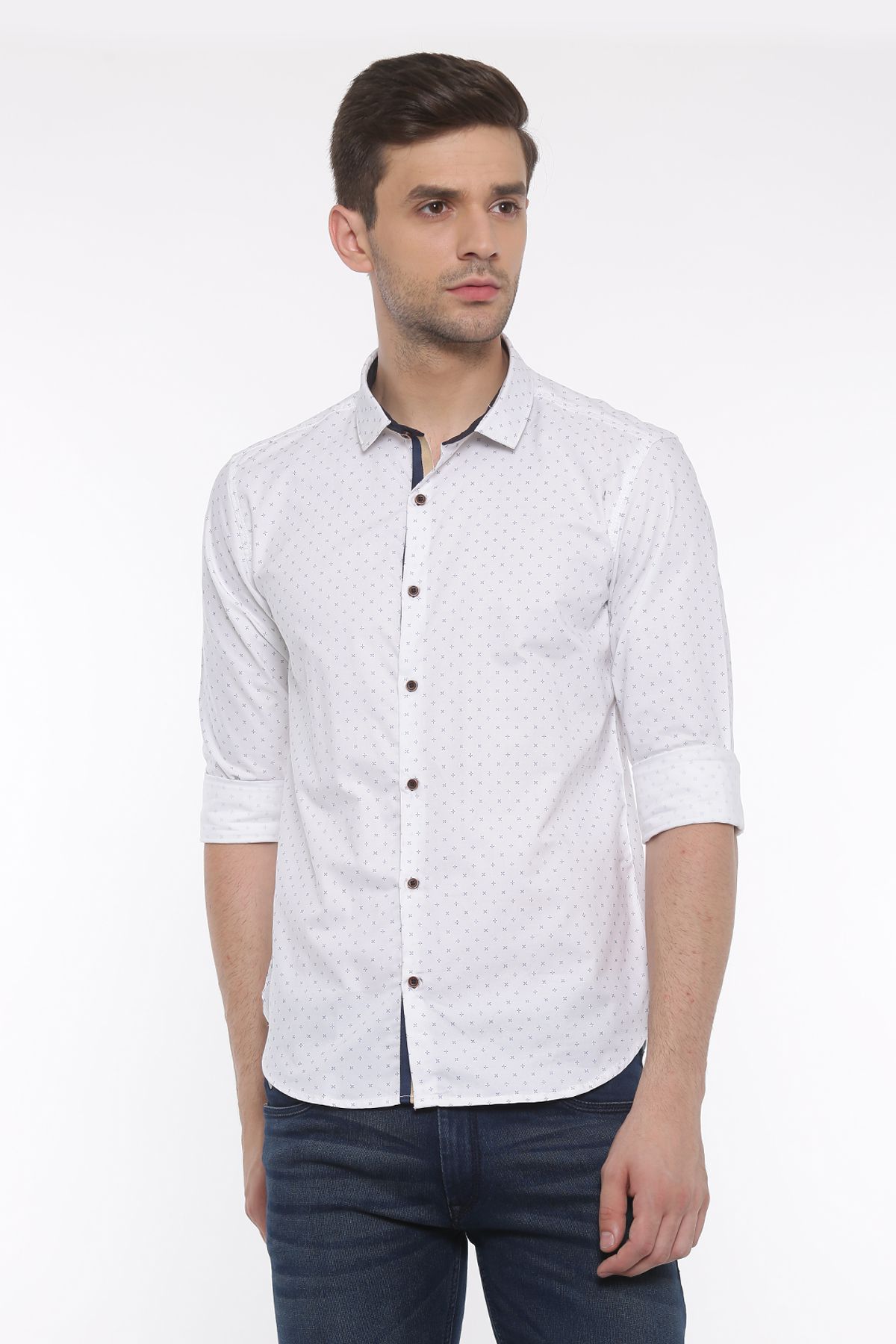 showoff White Slim Fit Shirt - Buy showoff White Slim Fit Shirt Online ...
