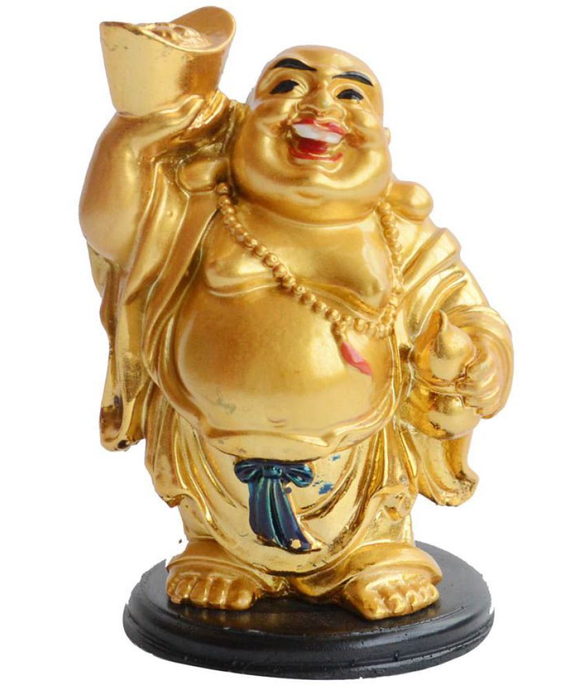     			Sagar Collection Yellow Feng Shui Laughing Buddha With Ingot