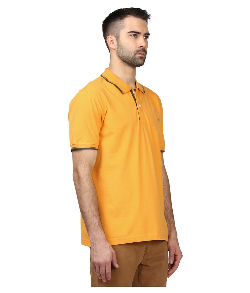 ColorPlus Yellow Henley T-Shirt - Buy ColorPlus Yellow Henley T-Shirt ...