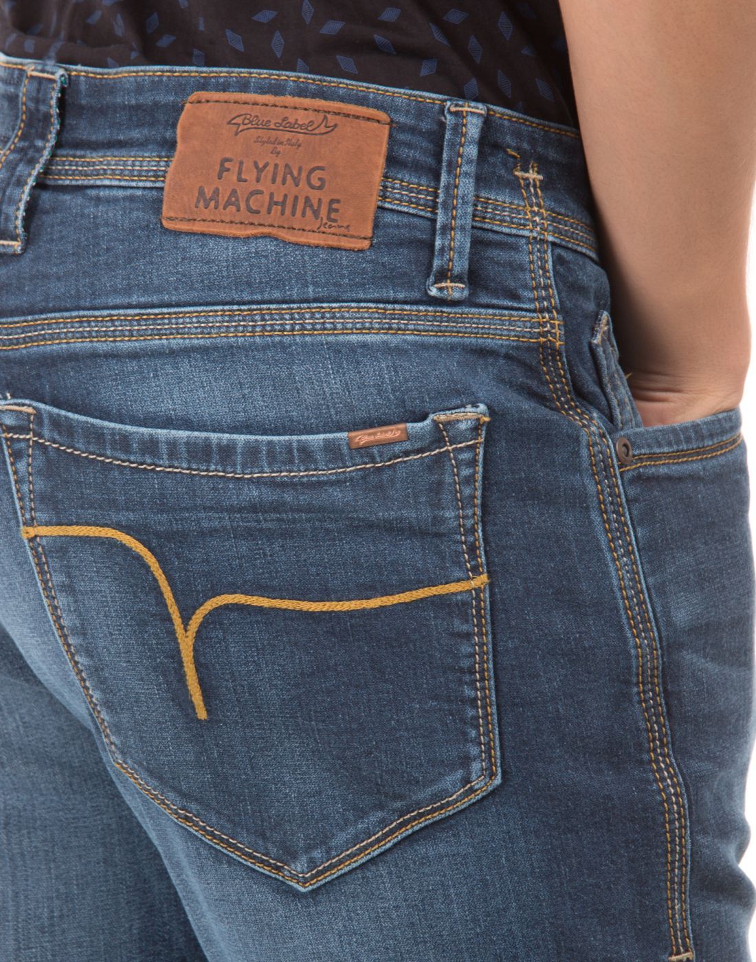 flying machine skinny men blue jeans