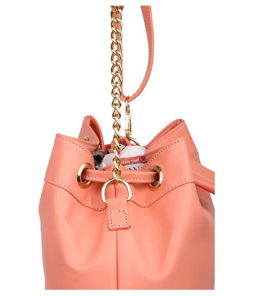 JBR Peach P.U. Sling Bag - Buy JBR Peach P.U. Sling Bag Online at Best ...