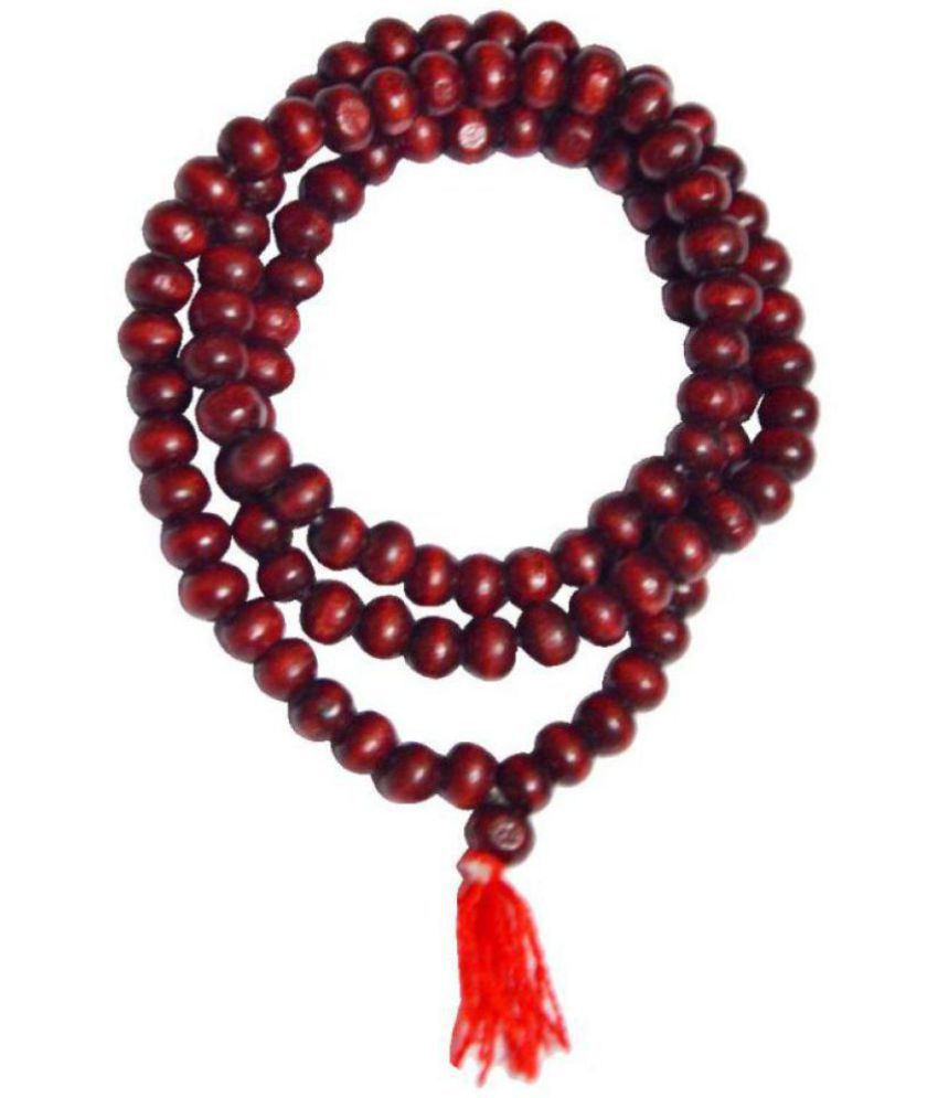     			Kriwin Red / Lal Color Chandan/ Sandalwood Scented Mala For Japa