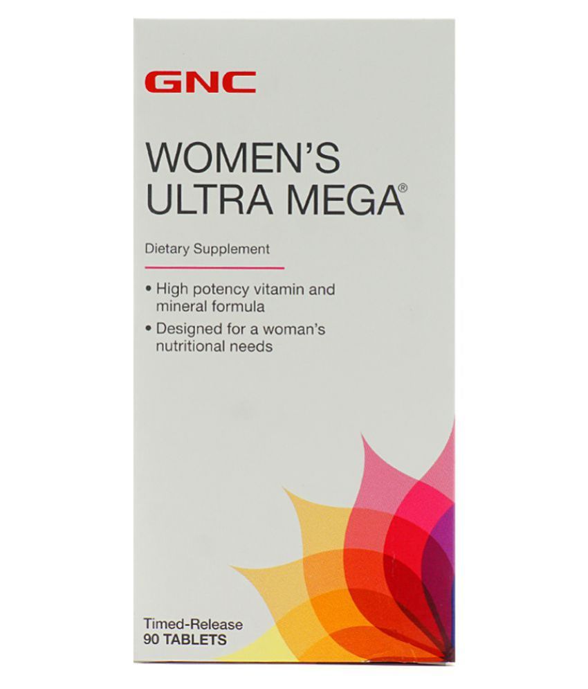 GNC Women's Ultra Mega TR Tab 90 no.s Multivitamins Tablets: Buy GNC ...