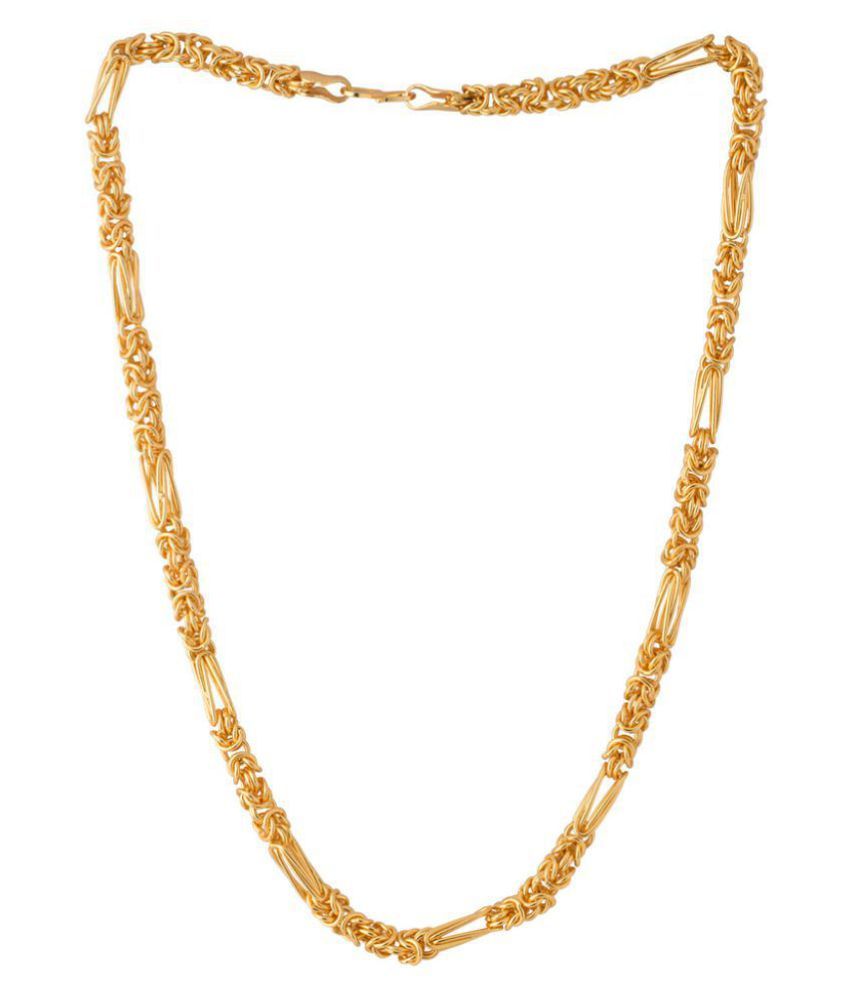     			Onnet 1 Gram Gold Plated Unique Chain For Men (CN018)