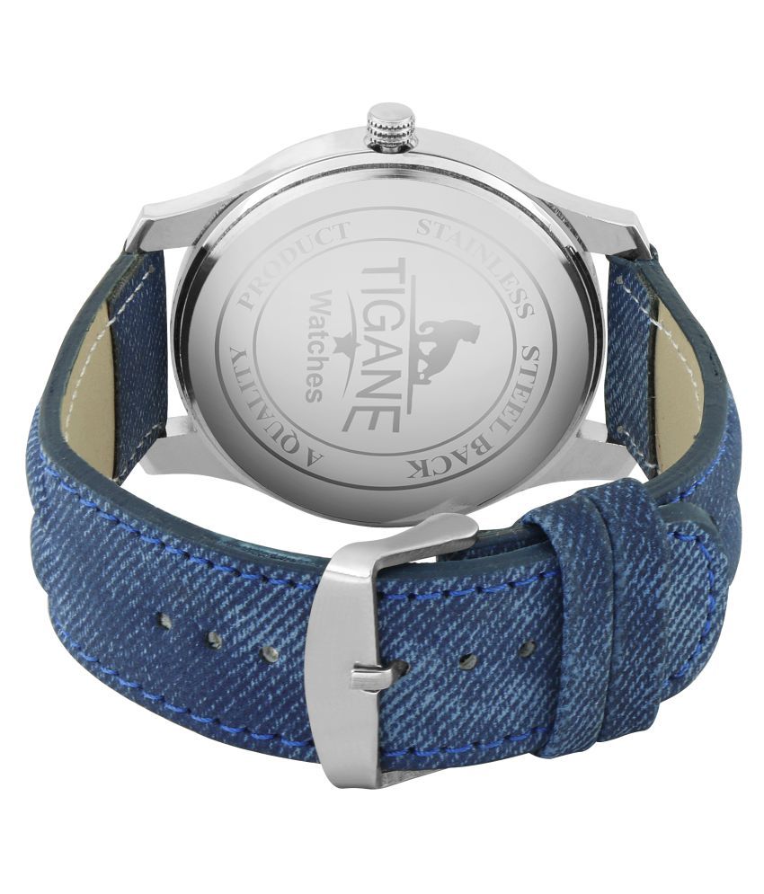 TIGANE BLUE STRAP WATCH - Buy TIGANE BLUE STRAP WATCH Online at Best