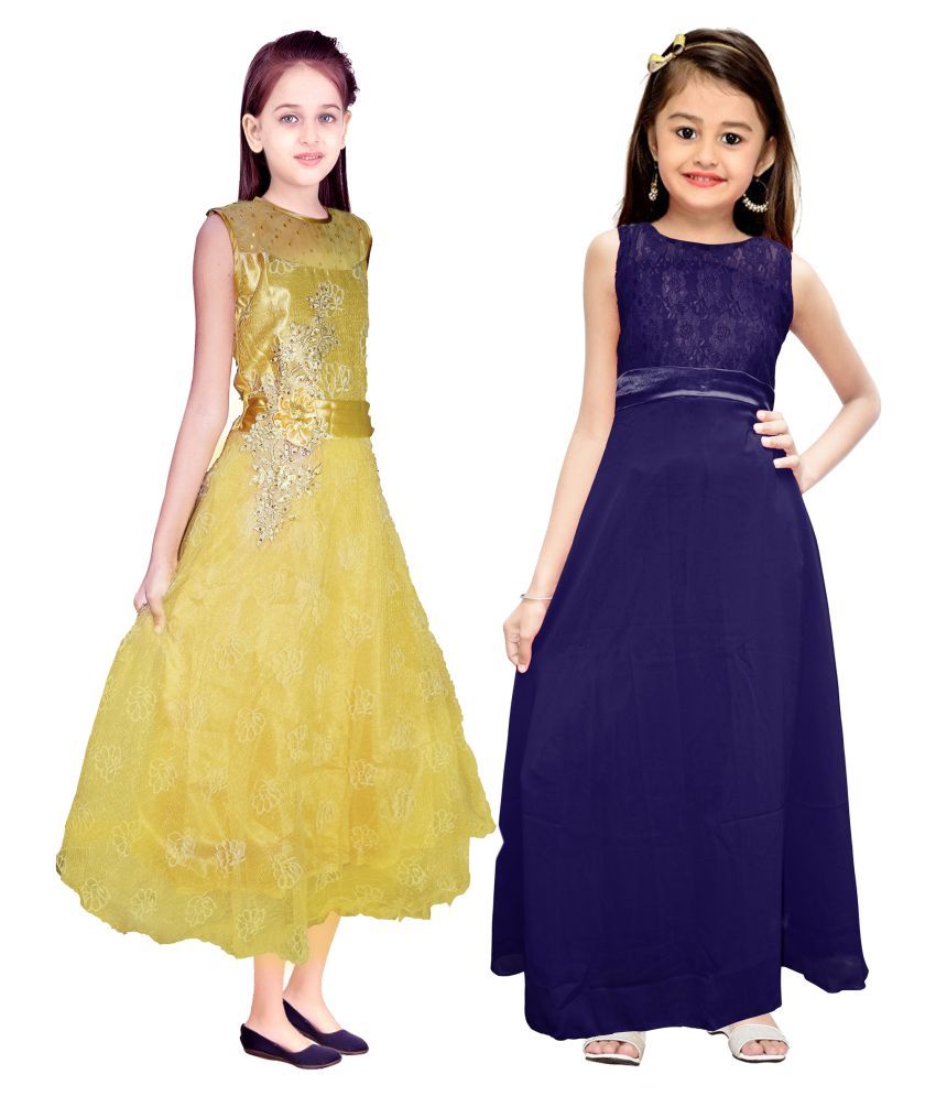 golden frock for girl