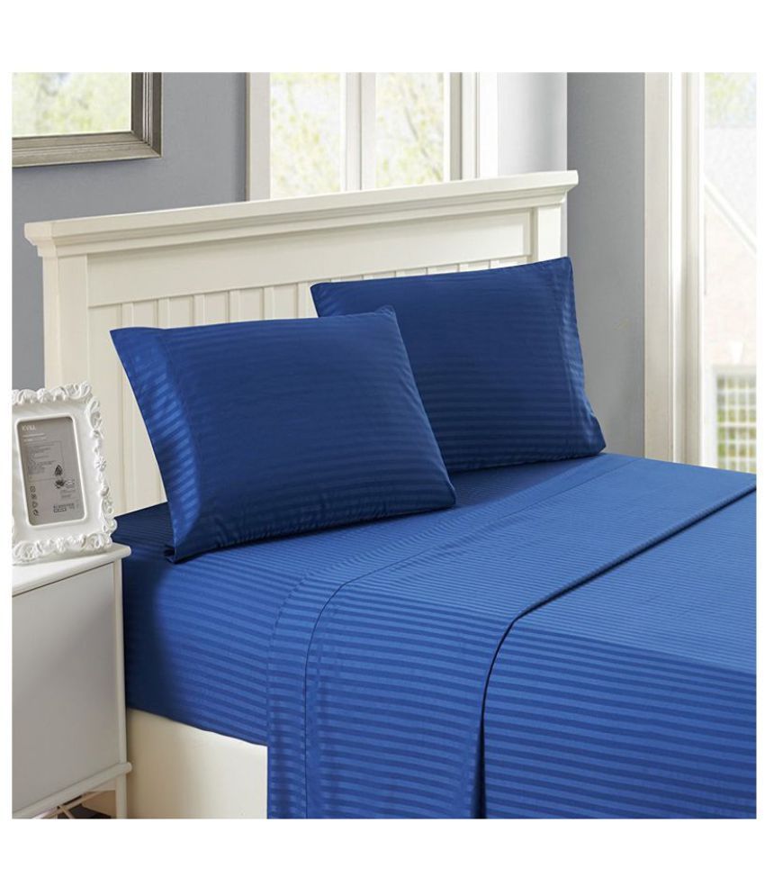 AVI Cotton Double Bedsheet with 2 Pillow Covers Buy AVI Cotton Double