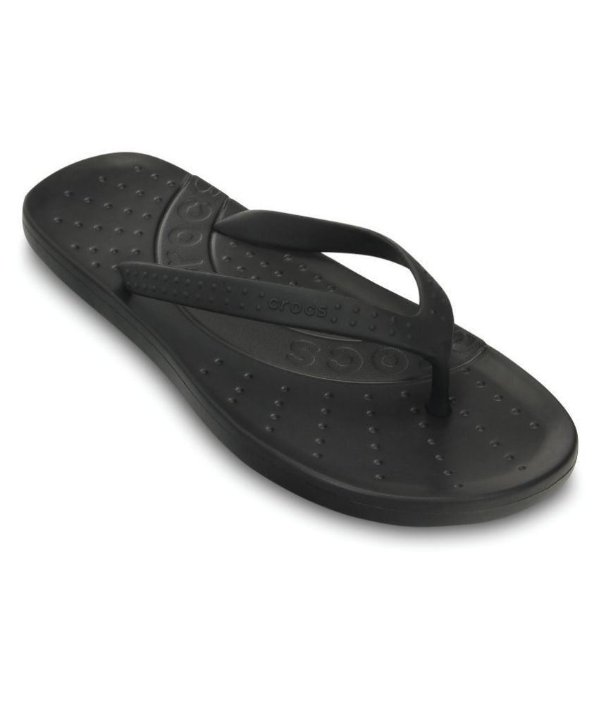 Crocs Black Slippers Price in India- Buy Crocs Black Slippers Online at ...