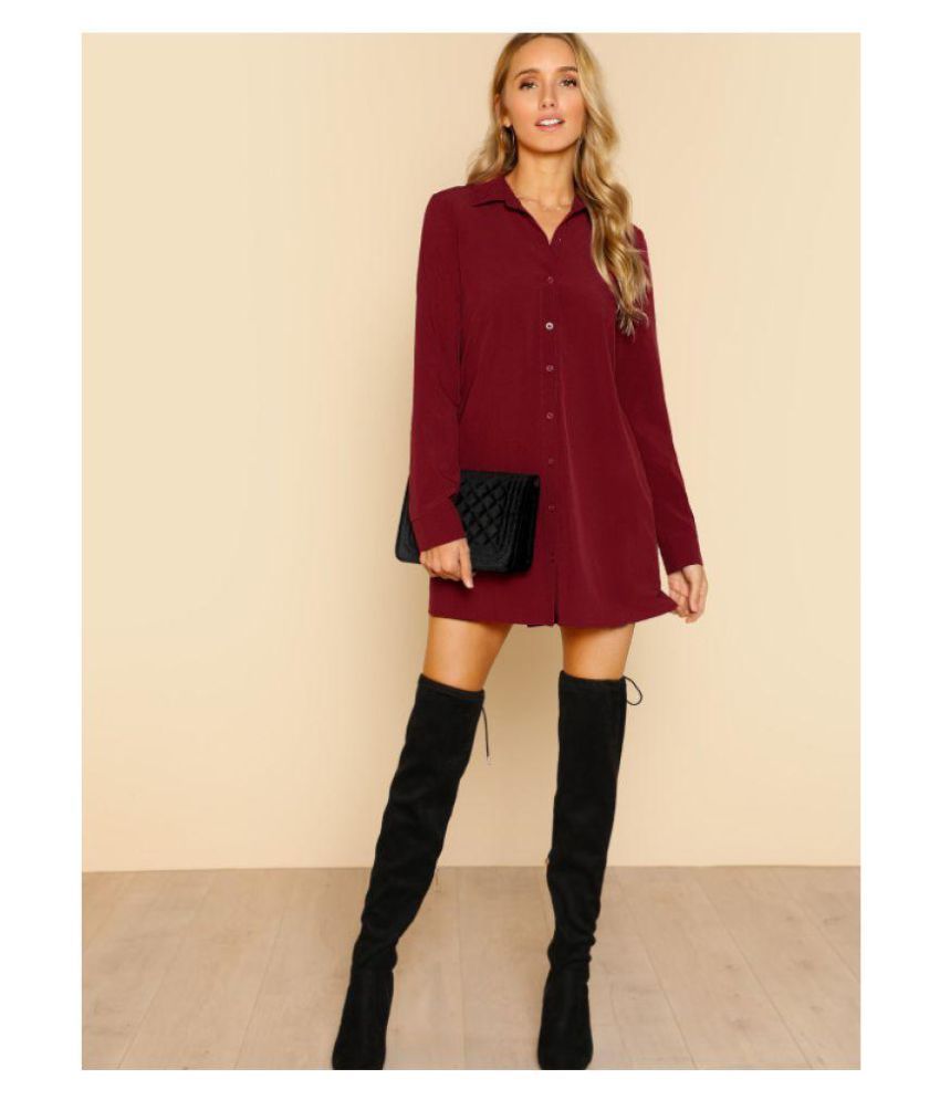 maroon shirt outfit ideas