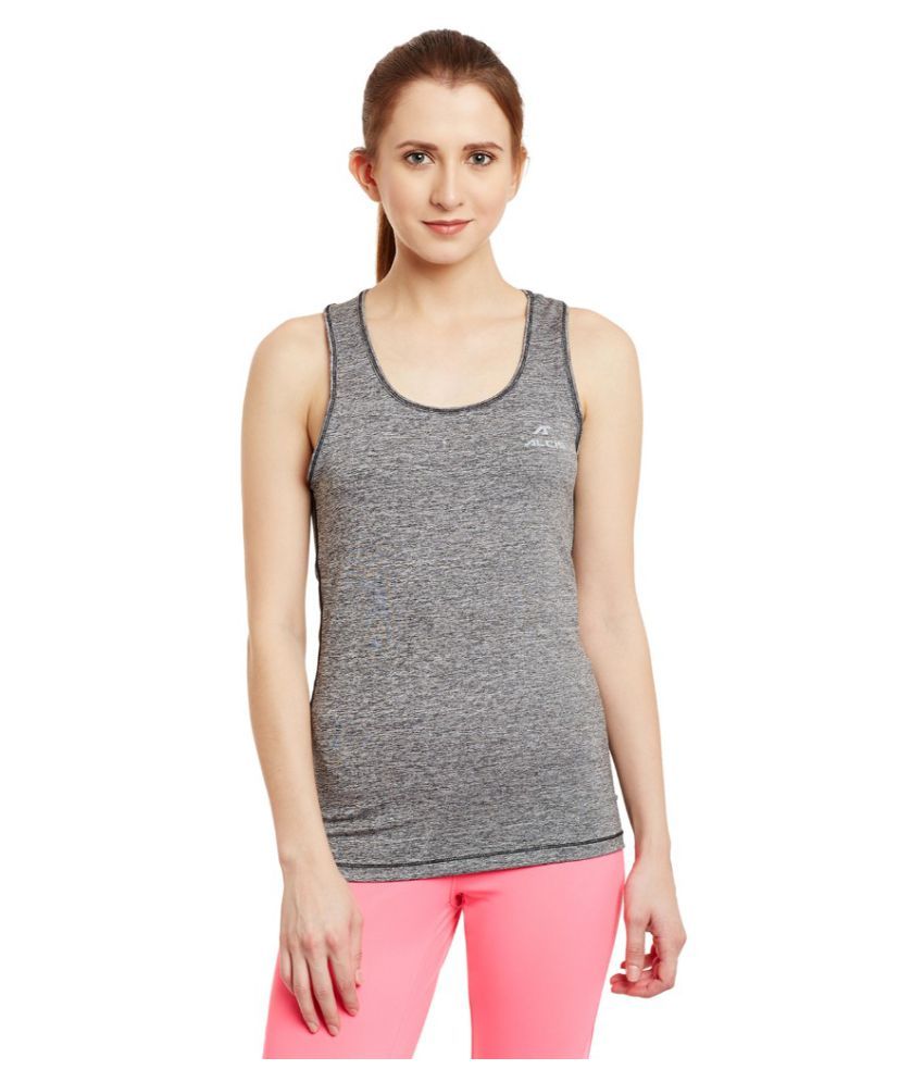     			Alcis Women Solid Grey Top