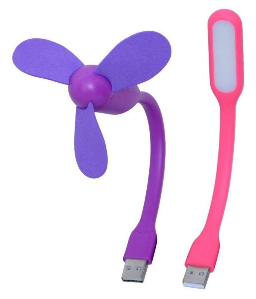     			USB Light & Fan Combo Gadgets Multicoloured( Colour may vary as per availability)