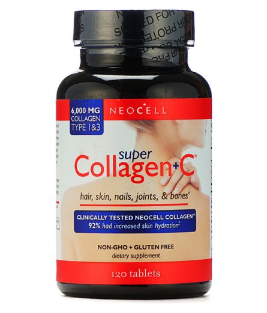 GNC Super Collagen+C Tab Tablets 120 no.s: Buy GNC Super Collagen+C Tab ...