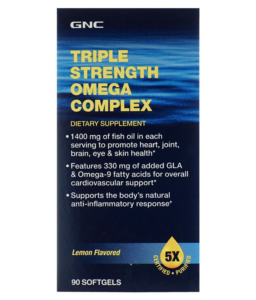 GNC Triple Strength Omega Complex Softgel Softgel 90 no.s Buy GNC
